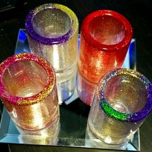 Custom Glittered Shot Glasses (4)
